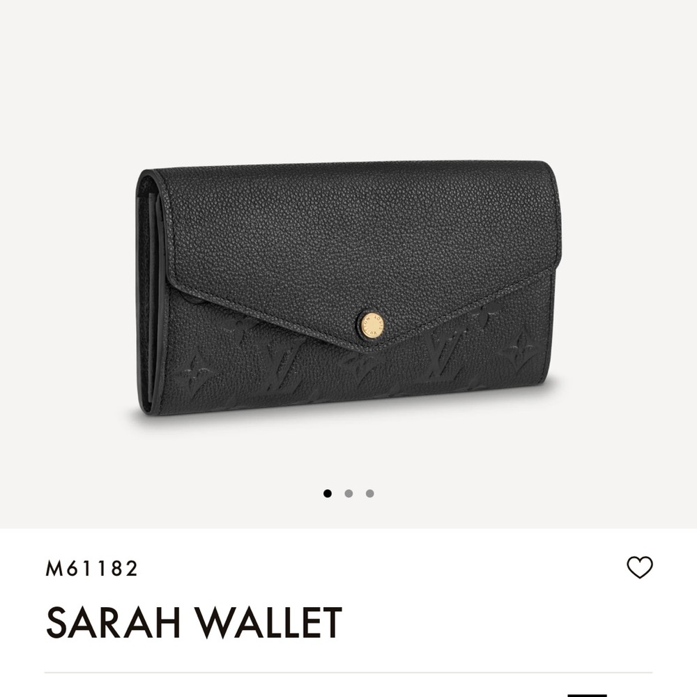 Louis Vuitton Sarah wallet 💯 authentic